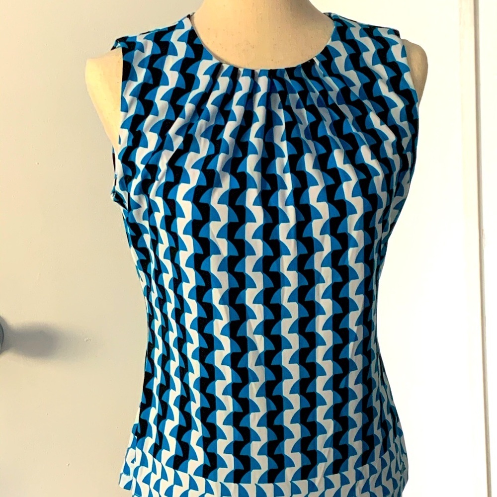 Calvin Klein Vertical Print Blouse